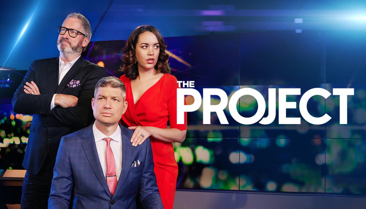 The Project logo and image of hosts